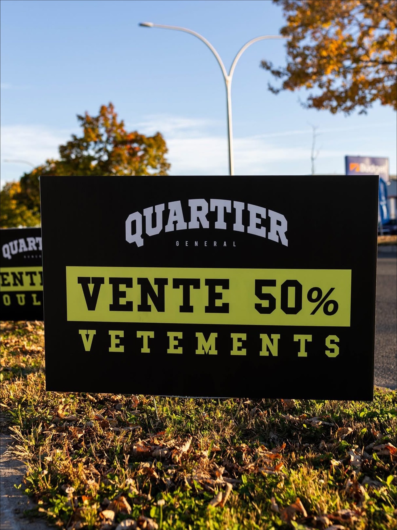 Affichage pour événements et salons commerciaux Atelier QG