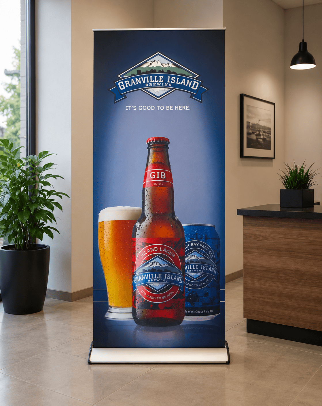 Roll-up personnalisé Atelier QG