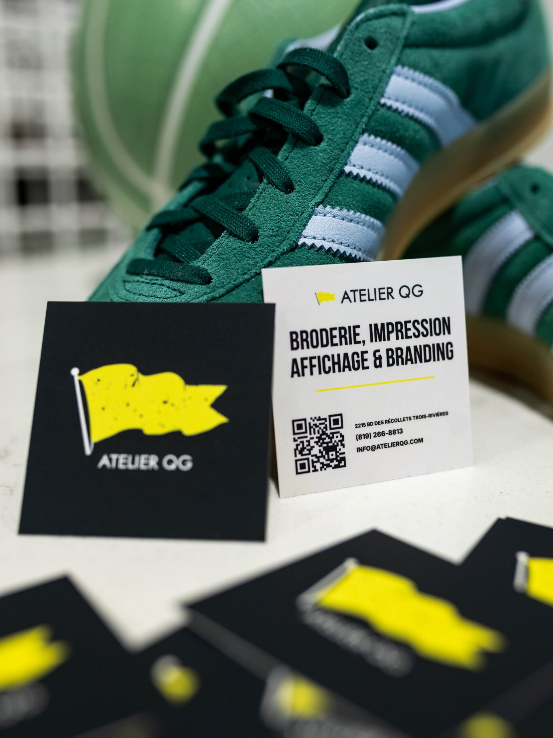Impression de cartes d'affaires professionnelles Atelier QG
