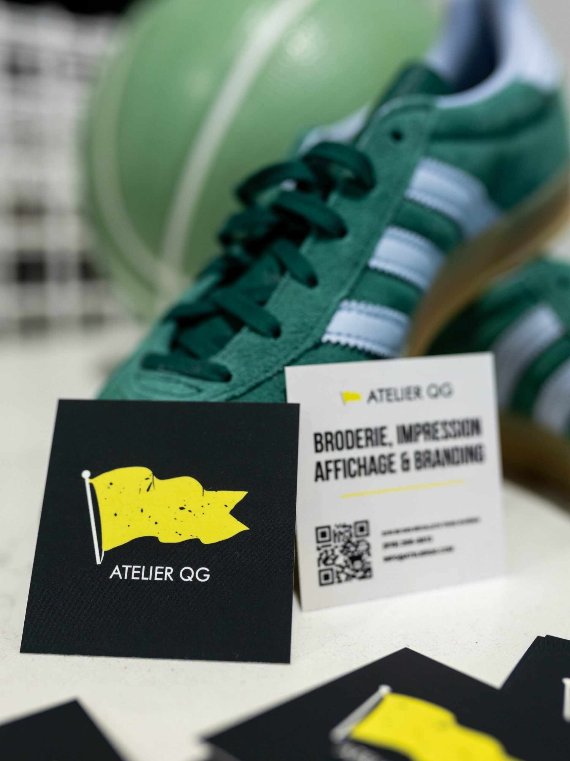 Cartes d'affaires personnalisées imprimées par Atelier QG