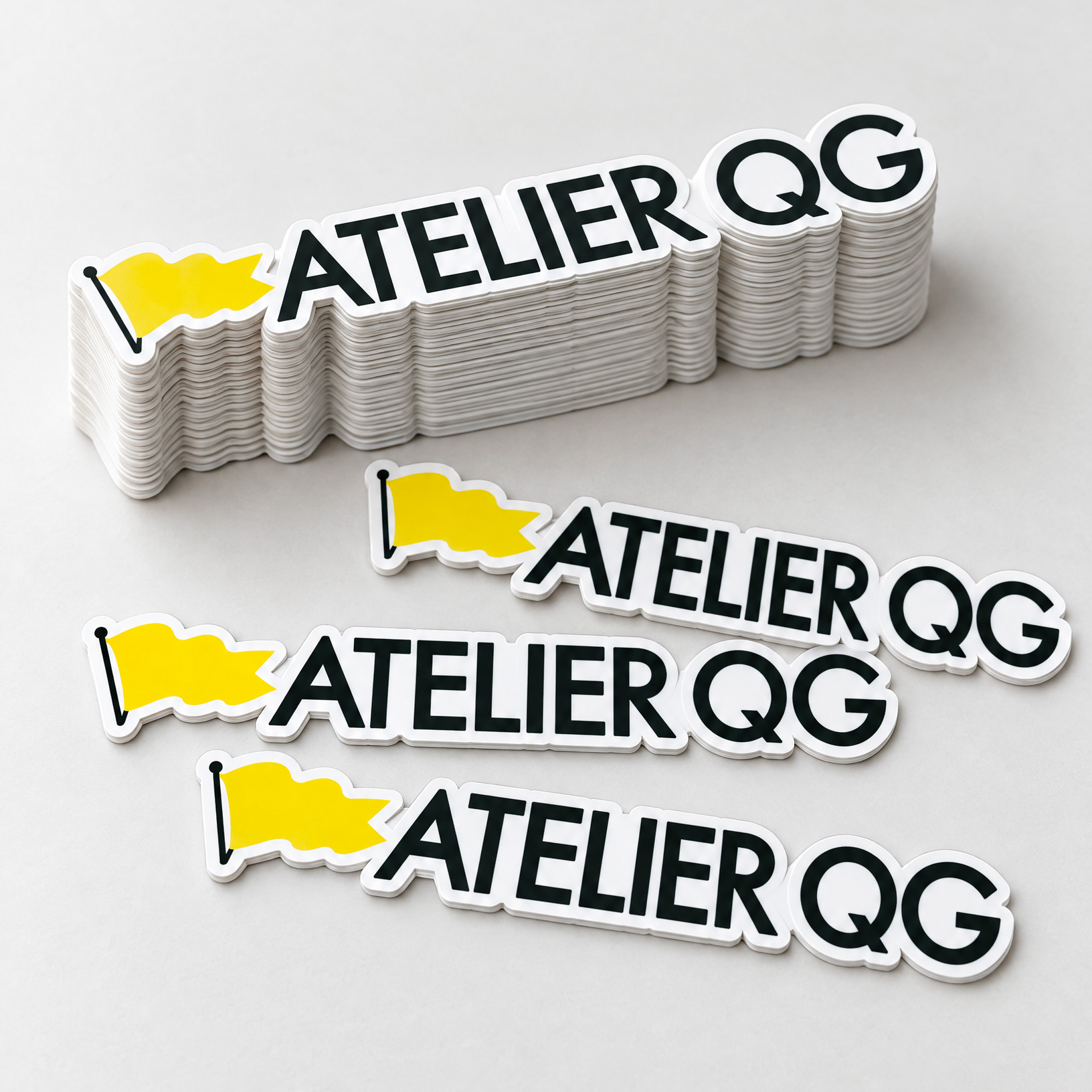 Autocollants personnalisés imprimés par Atelier QG