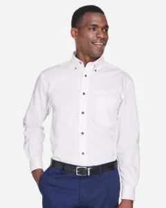 Harriton Men’s Easy Blend Twill Shirt · M500
