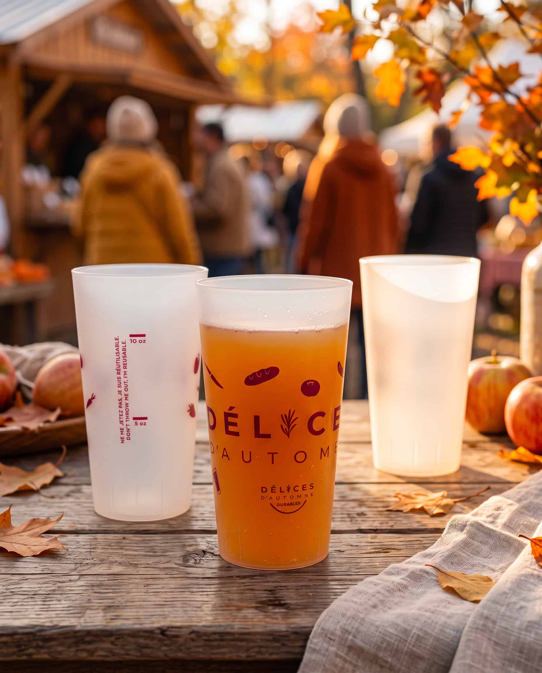 Eco Cups personnalisés et verres réutilisables Atelier QG